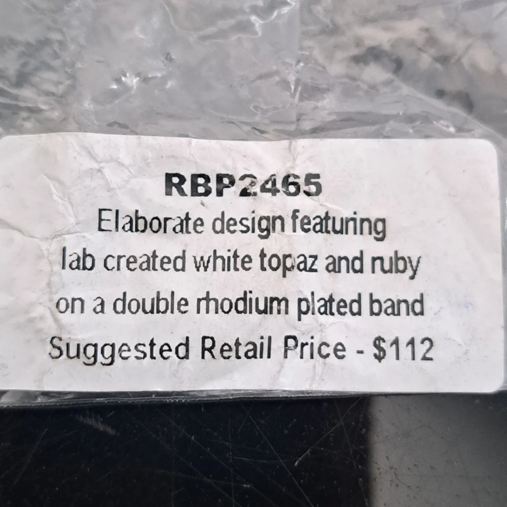 NEW RUBY RING BOMB RING SIZE 8 - Picture 5 of 5